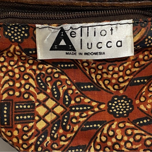 Elliot Lucca. Vintage Crossbody Bag, 70's,  Straw Bag, Leather Beach, Boho, TrvL - Picture 6 of 8